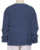 Ribbed Trim Long Sleeve T-Shirt