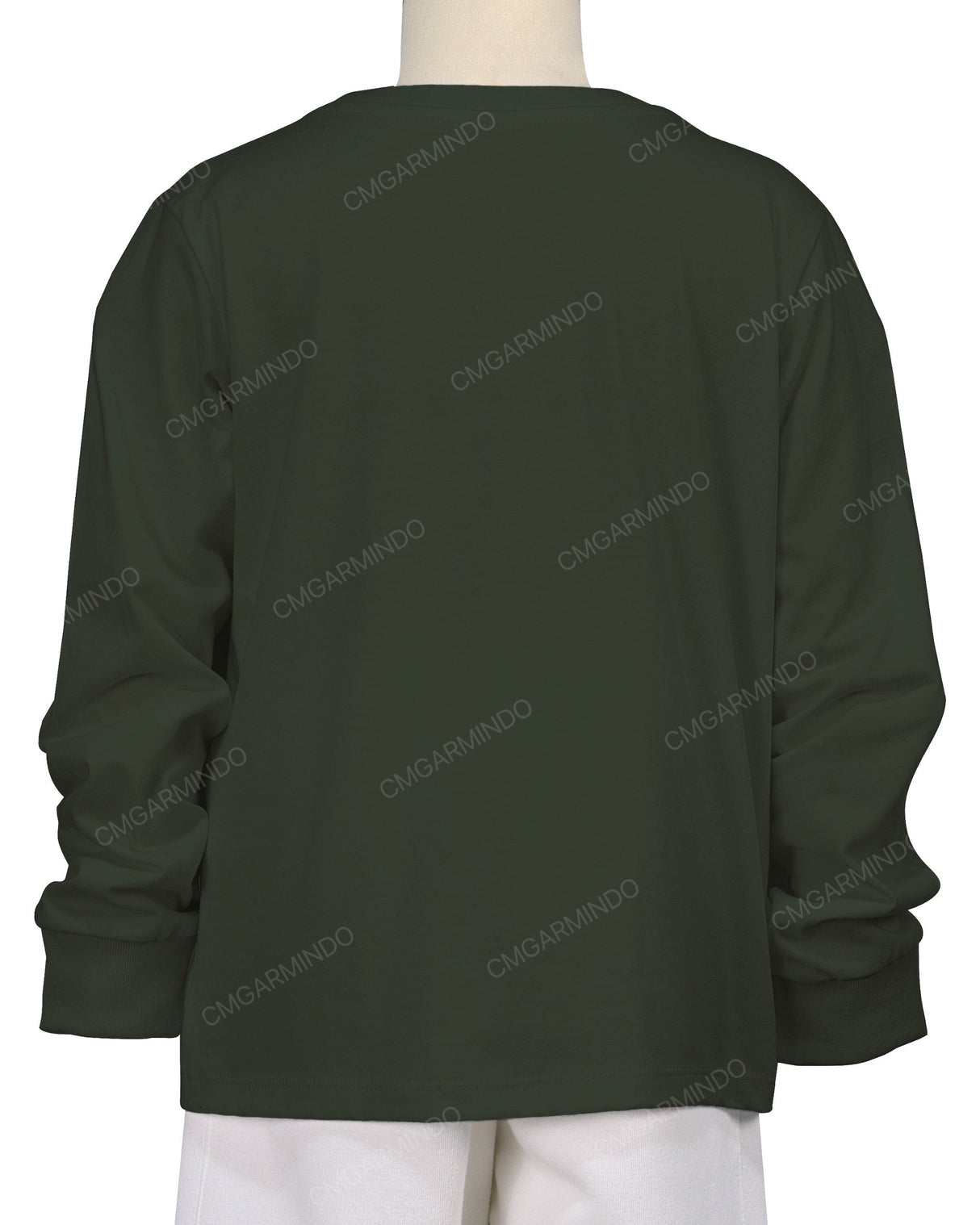 Ribbed Trim Long Sleeve T-Shirt