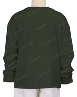 Ribbed Trim Long Sleeve T-Shirt