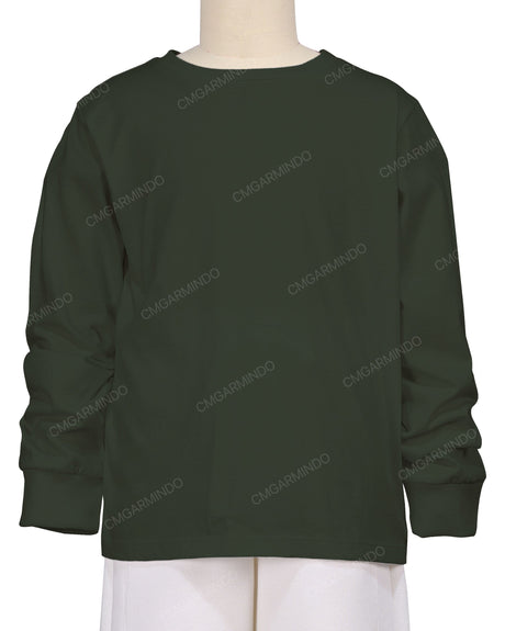 Ribbed Trim Long Sleeve T-Shirt