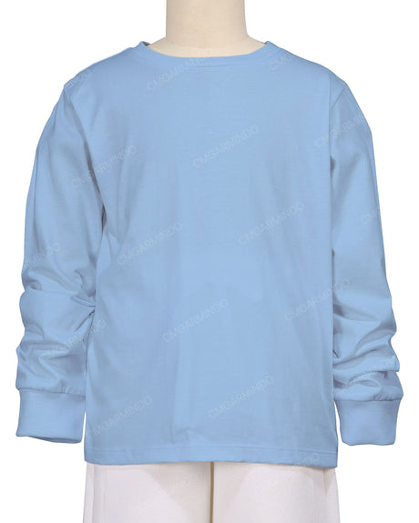 Ribbed Trim Long Sleeve T-Shirt