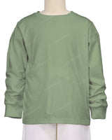 Ribbed Trim Long Sleeve T-Shirt