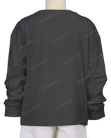 Ribbed Trim Long Sleeve T-Shirt