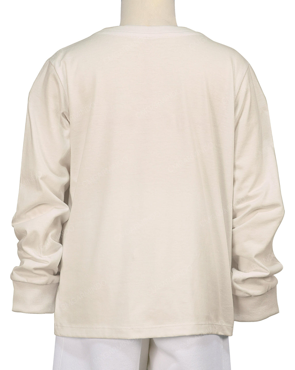Ribbed Trim Long Sleeve T-Shirt
