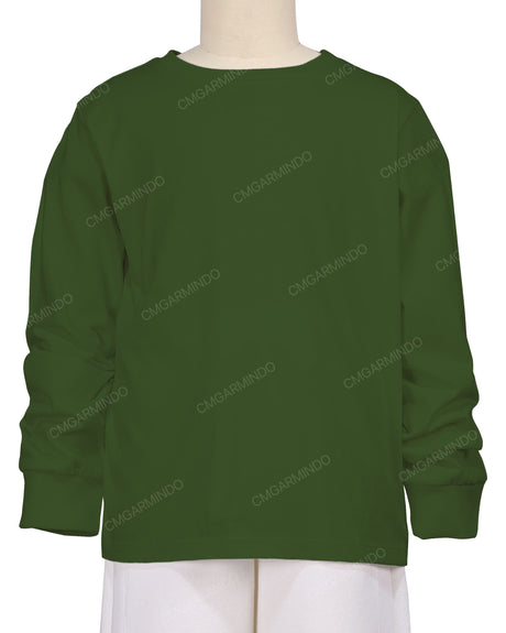 Ribbed Trim Long Sleeve T-Shirt
