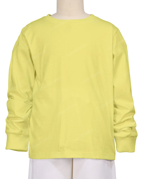 Ribbed Trim Long Sleeve T-Shirt