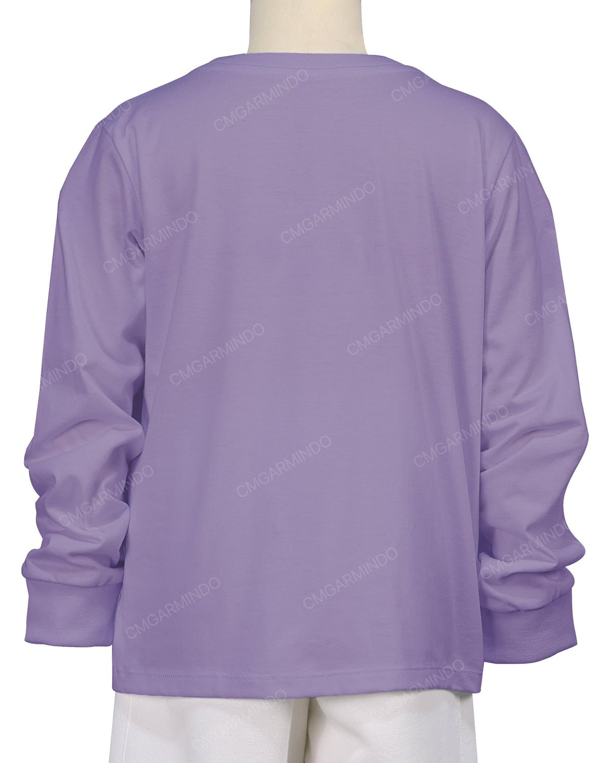Ribbed Trim Long Sleeve T-Shirt