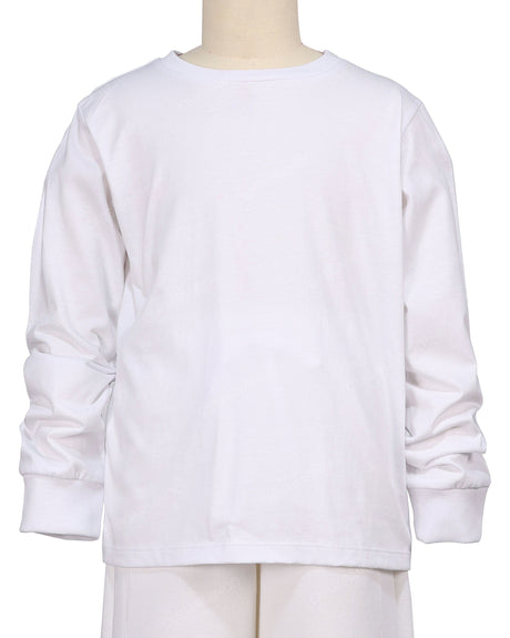 Ribbed Trim Long Sleeve T-Shirt