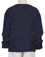 Ribbed Trim Long Sleeve T-Shirt