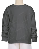 Ribbed Trim Long Sleeve T-Shirt
