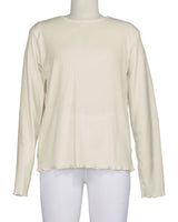 Long Sleeve Binding Neck T-Shirt
