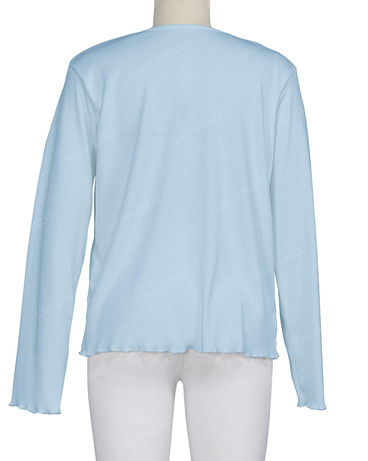 Long Sleeve Binding Neck T-Shirt