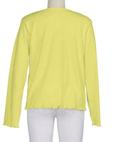 Long Sleeve Binding Neck T-Shirt