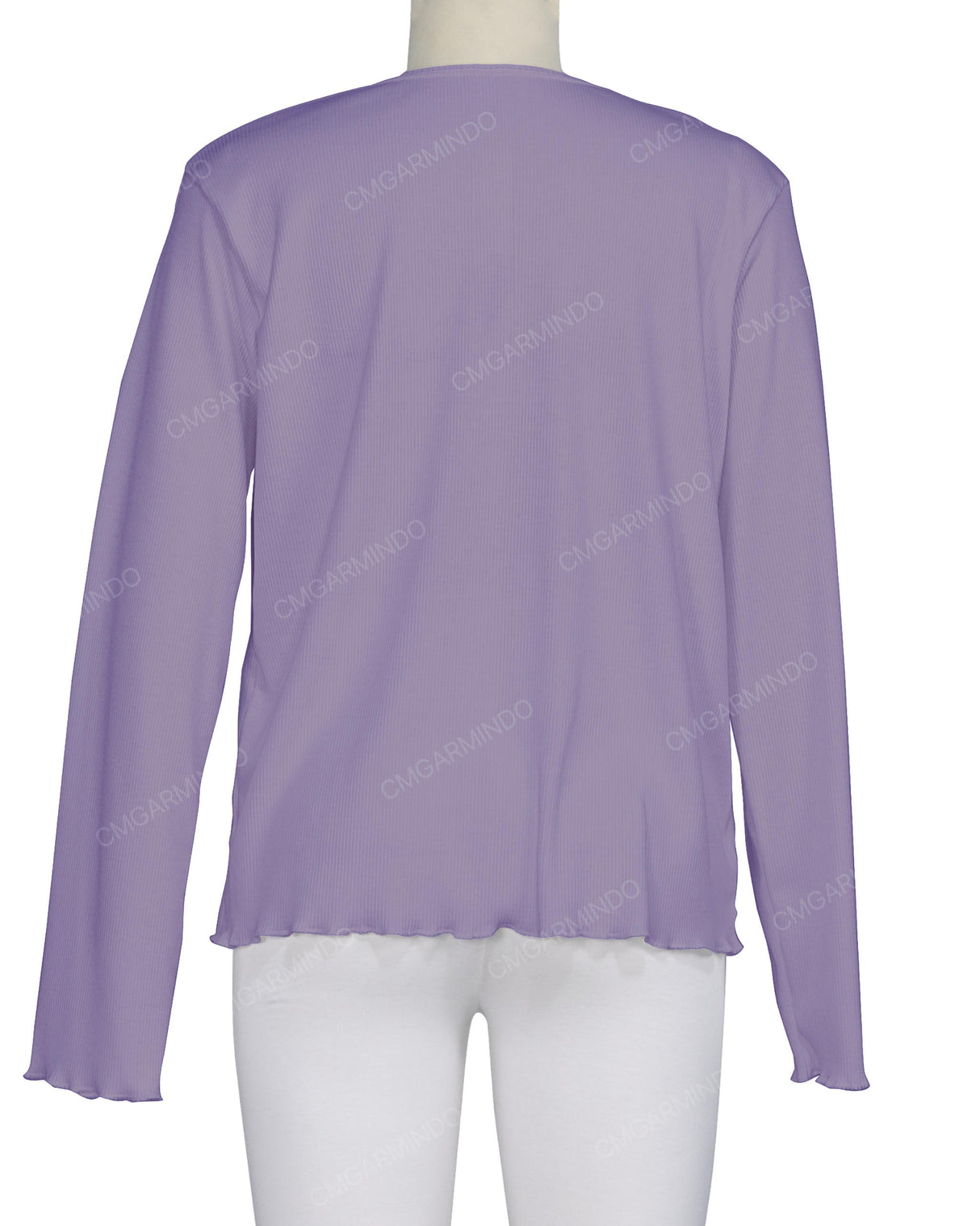 Long Sleeve Binding Neck T-Shirt