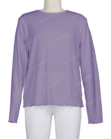 Long Sleeve Binding Neck T-Shirt
