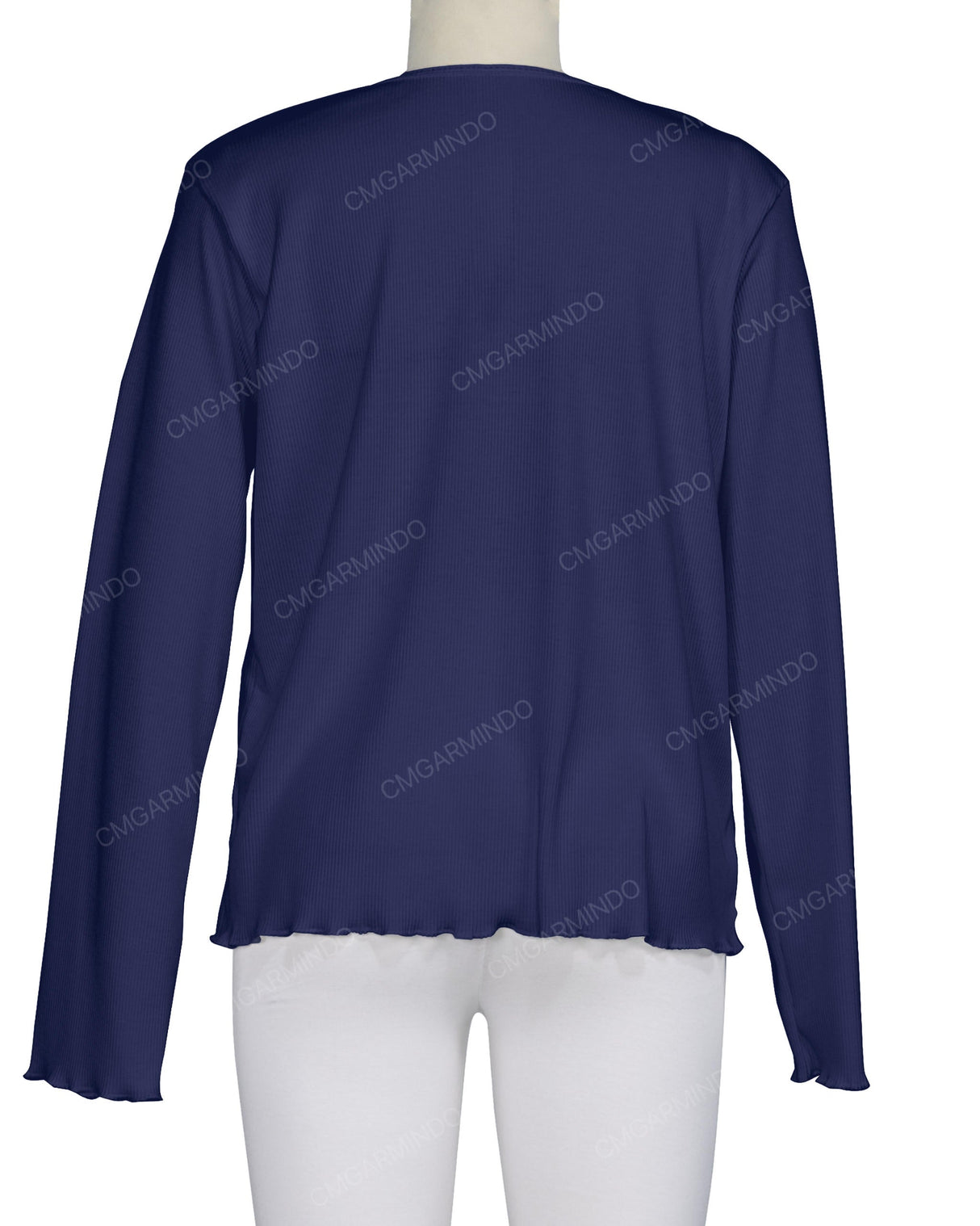 Long Sleeve Binding Neck T-Shirt