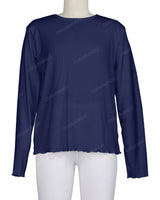 Long Sleeve Binding Neck T-Shirt
