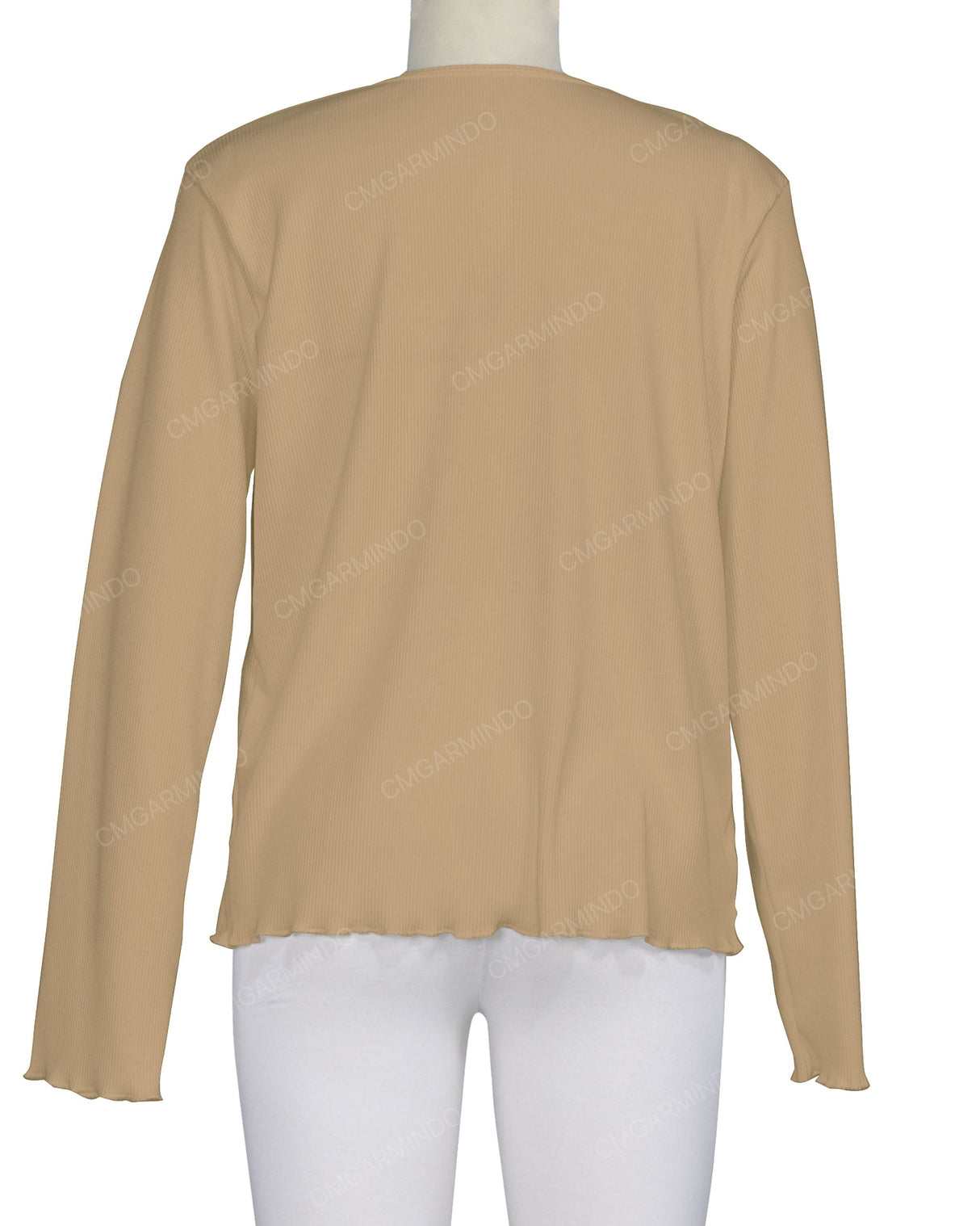 Long Sleeve Binding Neck T-Shirt