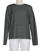 Long Sleeve Binding Neck T-Shirt