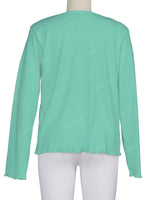 Long Sleeve Binding Neck T-Shirt