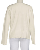 Long Sleeve Binding Neck T-Shirt