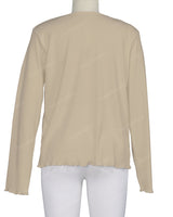 Long Sleeve Binding Neck T-Shirt