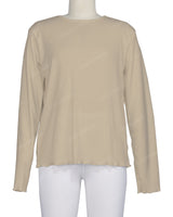 Long Sleeve Binding Neck T-Shirt