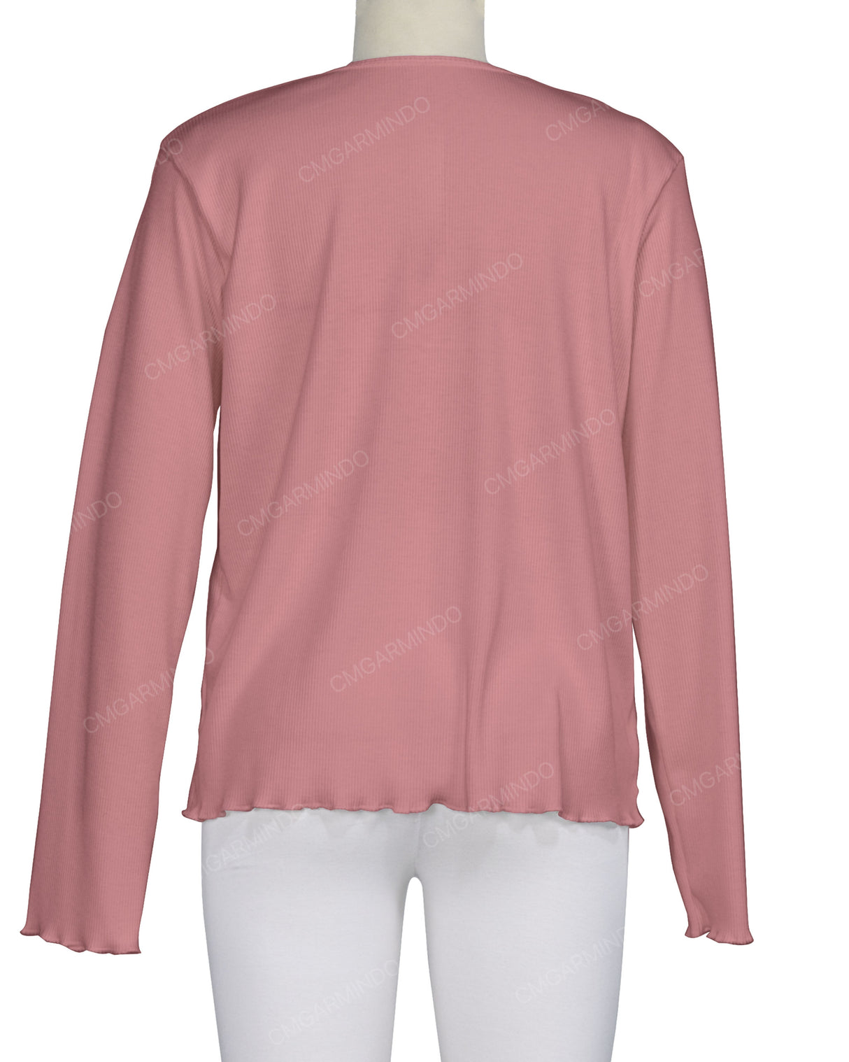 Long Sleeve Binding Neck T-Shirt