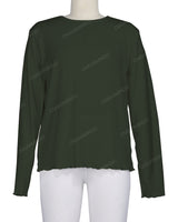 Long Sleeve Binding Neck T-Shirt