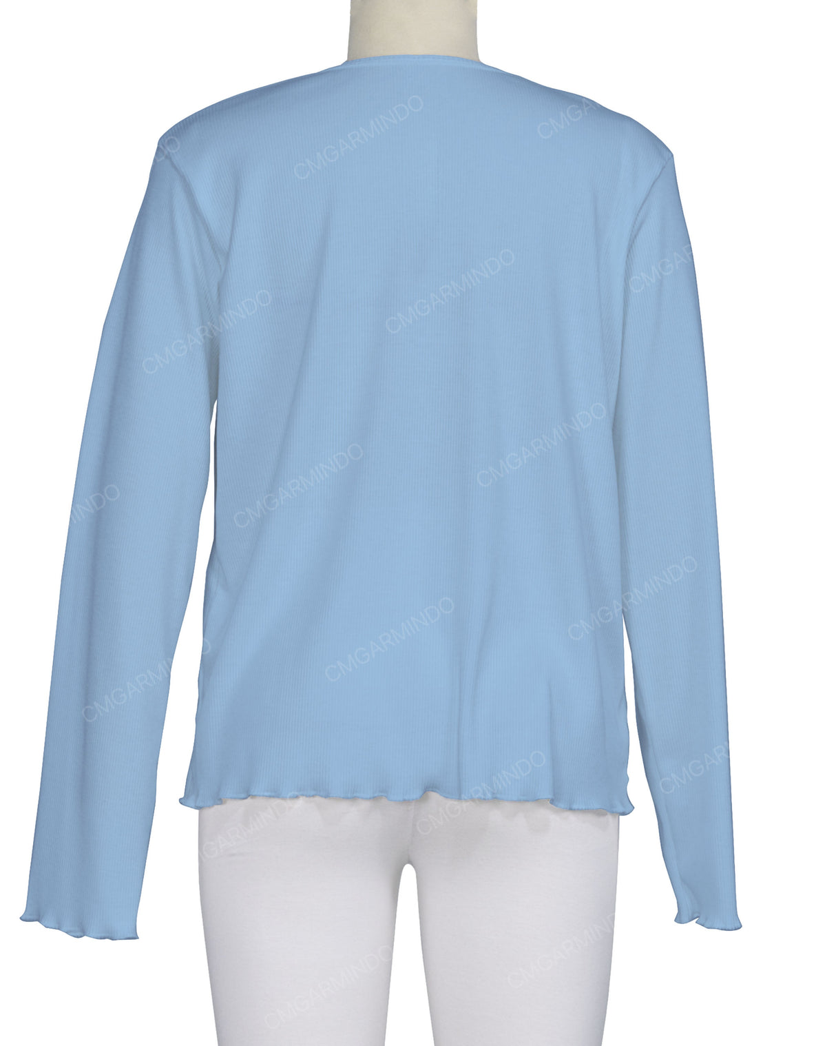 Long Sleeve Binding Neck T-Shirt