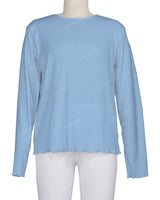 Long Sleeve Binding Neck T-Shirt