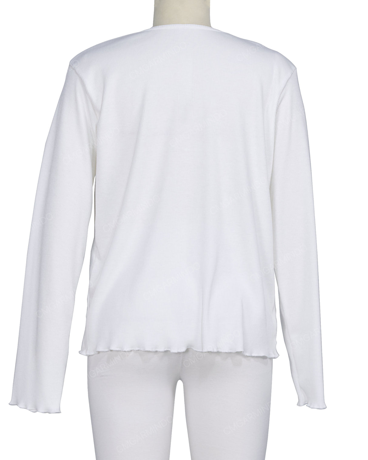 Long Sleeve Binding Neck T-Shirt