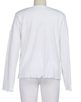 Long Sleeve Binding Neck T-Shirt