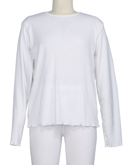 Long Sleeve Binding Neck T-Shirt