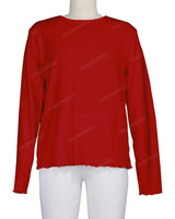 Long Sleeve Binding Neck T-Shirt