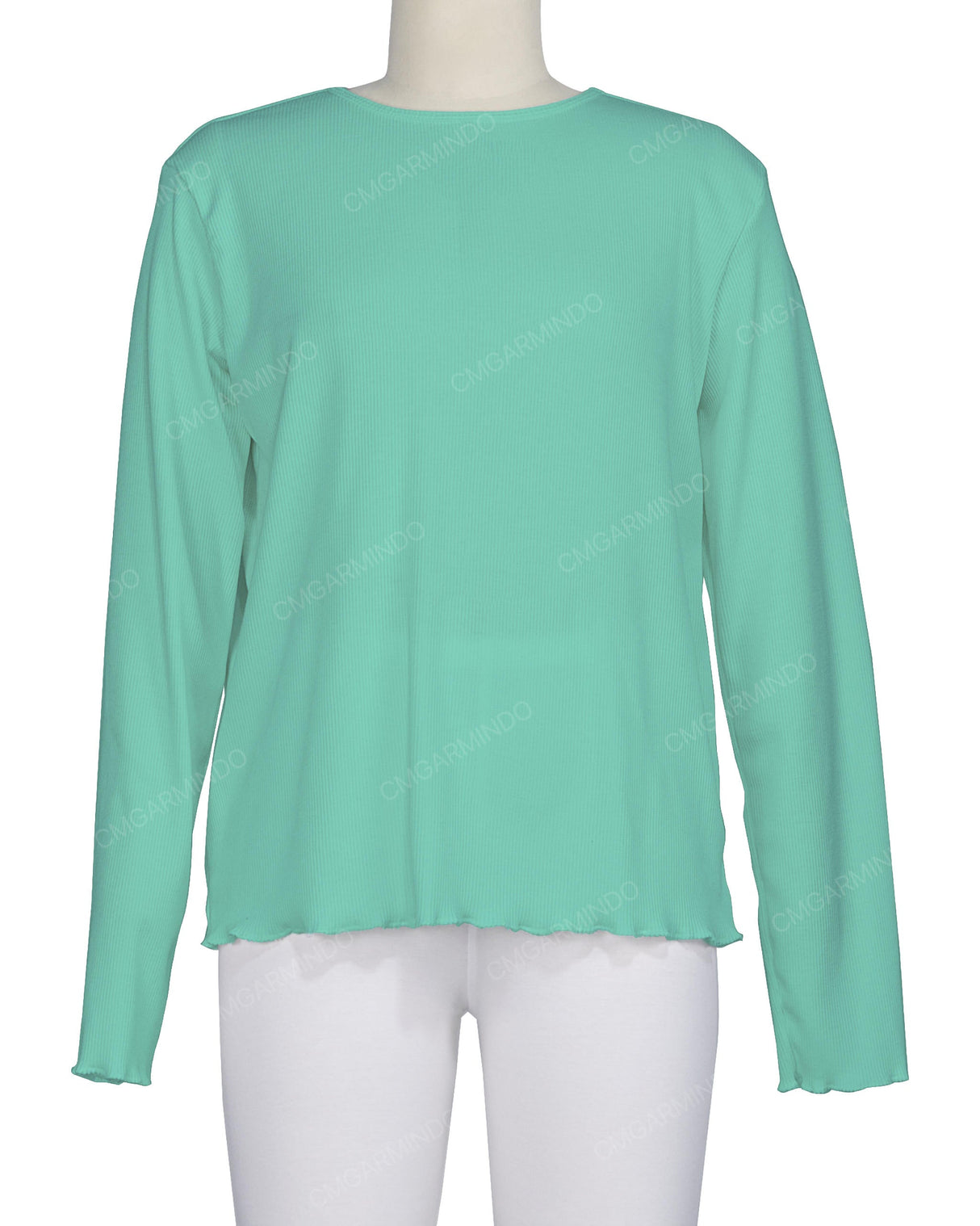 Long Sleeve Binding Neck T-Shirt