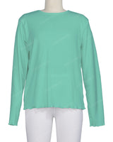 Long Sleeve Binding Neck T-Shirt