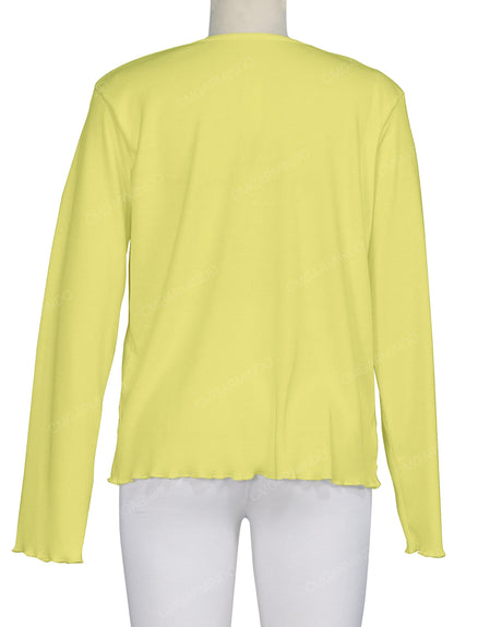 Long Sleeve Binding Neck T-Shirt