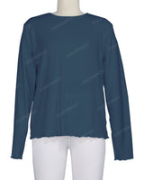 Long Sleeve Binding Neck T-Shirt