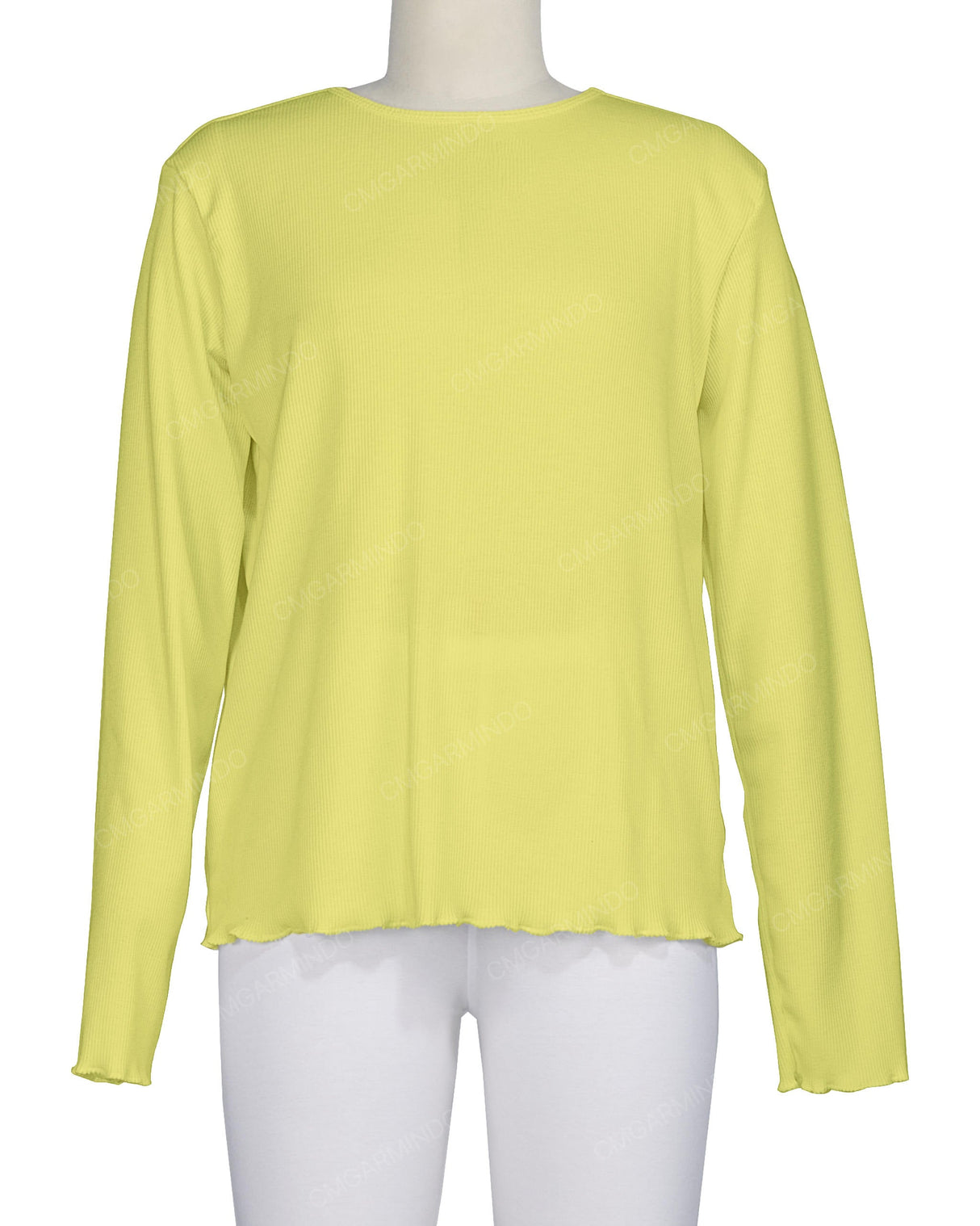 Long Sleeve Binding Neck T-Shirt