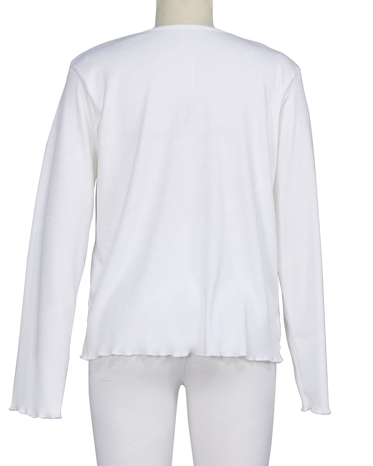 Long Sleeve Binding Neck T-Shirt