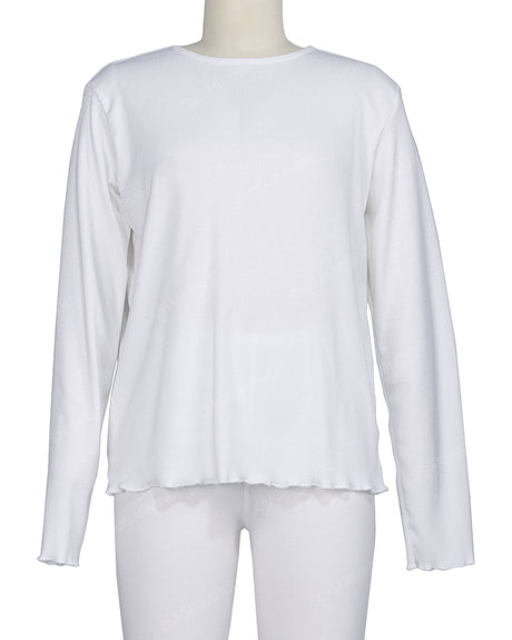 Long Sleeve Binding Neck T-Shirt