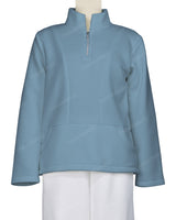 High Neck 1/4 Zip Panel Sweatshirt