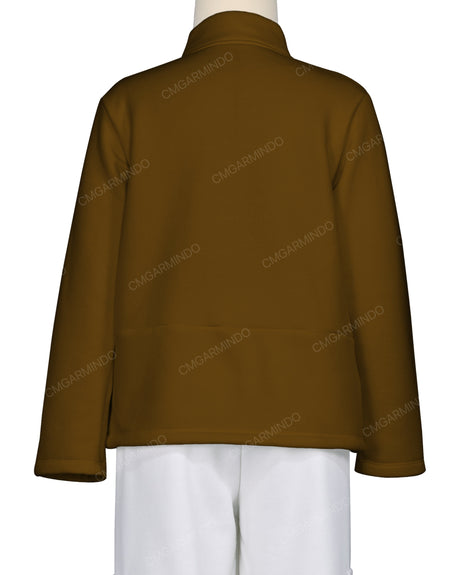 High Neck 1/4 Zip Panel Sweatshirt