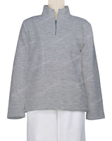 High Neck 1/4 Zip Panel Sweatshirt