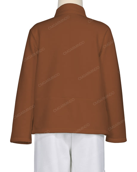 High Neck 1/4 Zip Panel Sweatshirt