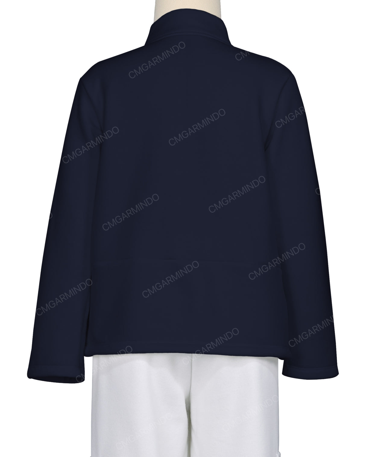 High Neck 1/4 Zip Panel Sweatshirt