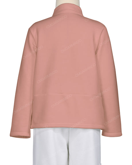 High Neck 1/4 Zip Panel Sweatshirt