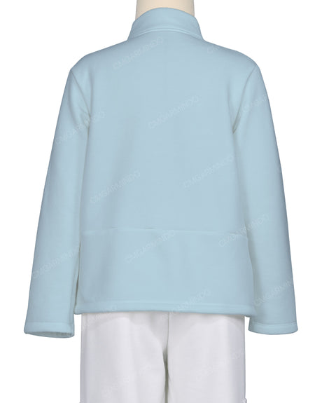 High Neck 1/4 Zip Panel Sweatshirt