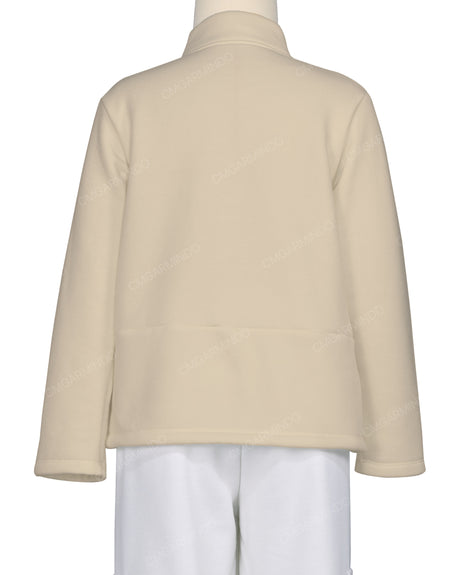 High Neck 1/4 Zip Panel Sweatshirt